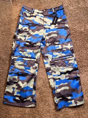 NWT Homme Femme Camouflage Cargo Pants Mens Size 36